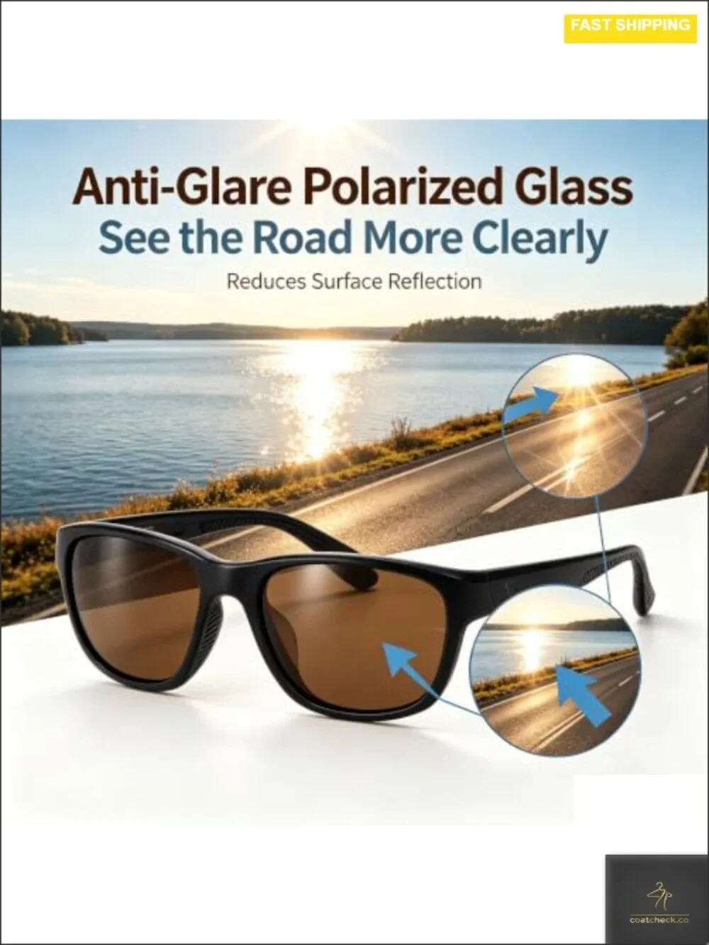 Genuine Glass Polarized Sunglasses UV400 Anti-Scratch Unisex